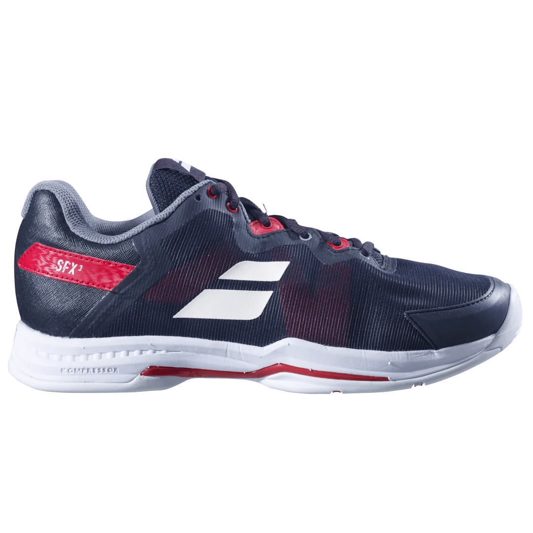 Babolat Men's SFX 3 All Court (Black/Poppy Red) - Image 2