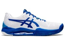 Asics Men's Gel-Resolution 8 (White/Tuna Blue)